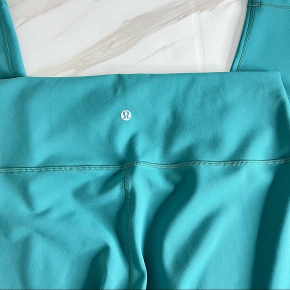 Lululemon Wunder Train High-Rise Tight Leggings 28" Inseam Teal Lagoon Soft - Picture 5 of 13